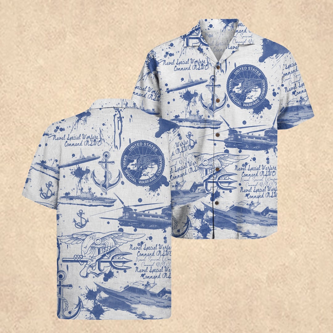 US Naval Special Warfare Command 250th Years of Service Hawaiian Shirt Gift for Husband