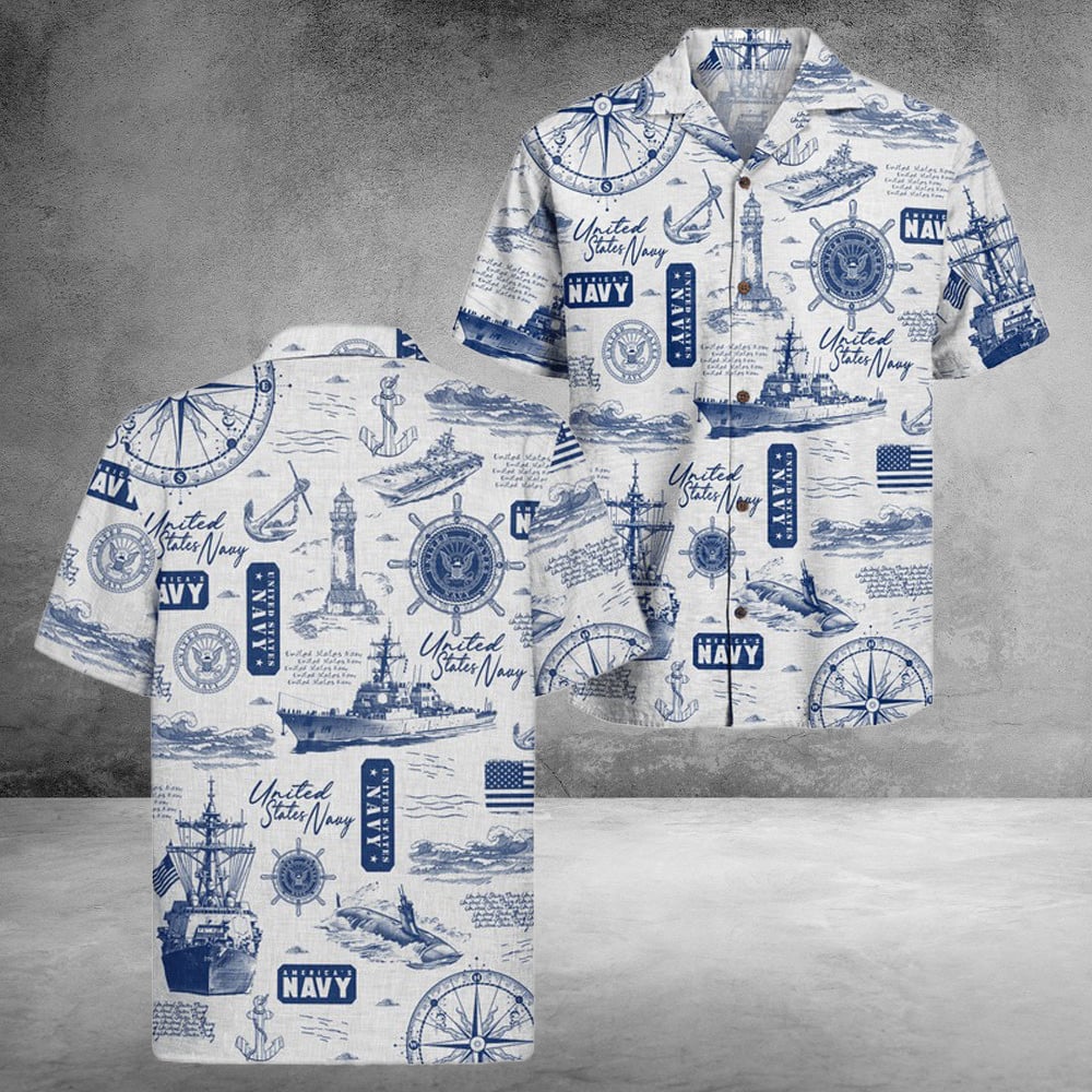 US Navy 250Th Years Of Service Hawaiian Shirt United States Great Gifts Ideas For Father