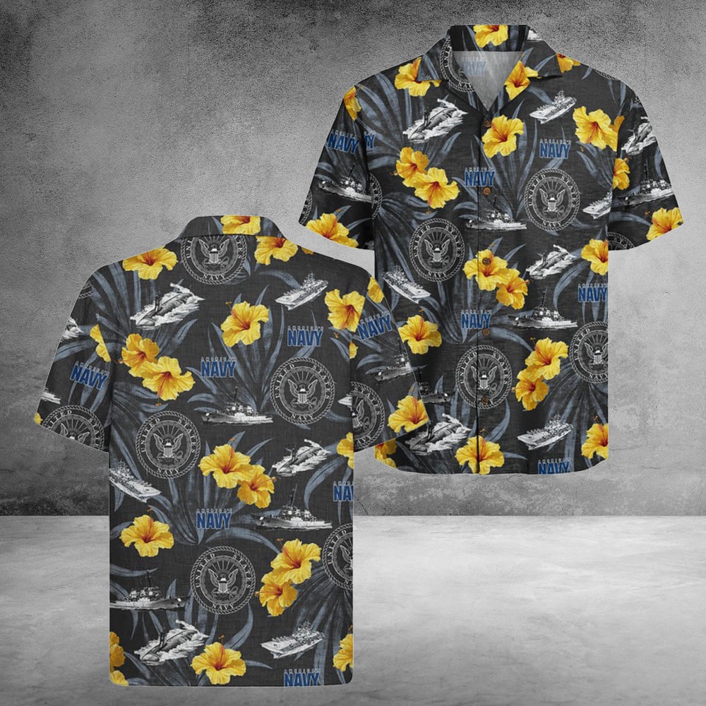 US Navy 250th Years Of Service Hawaiian Shirt United States Unique Gifts For Dad