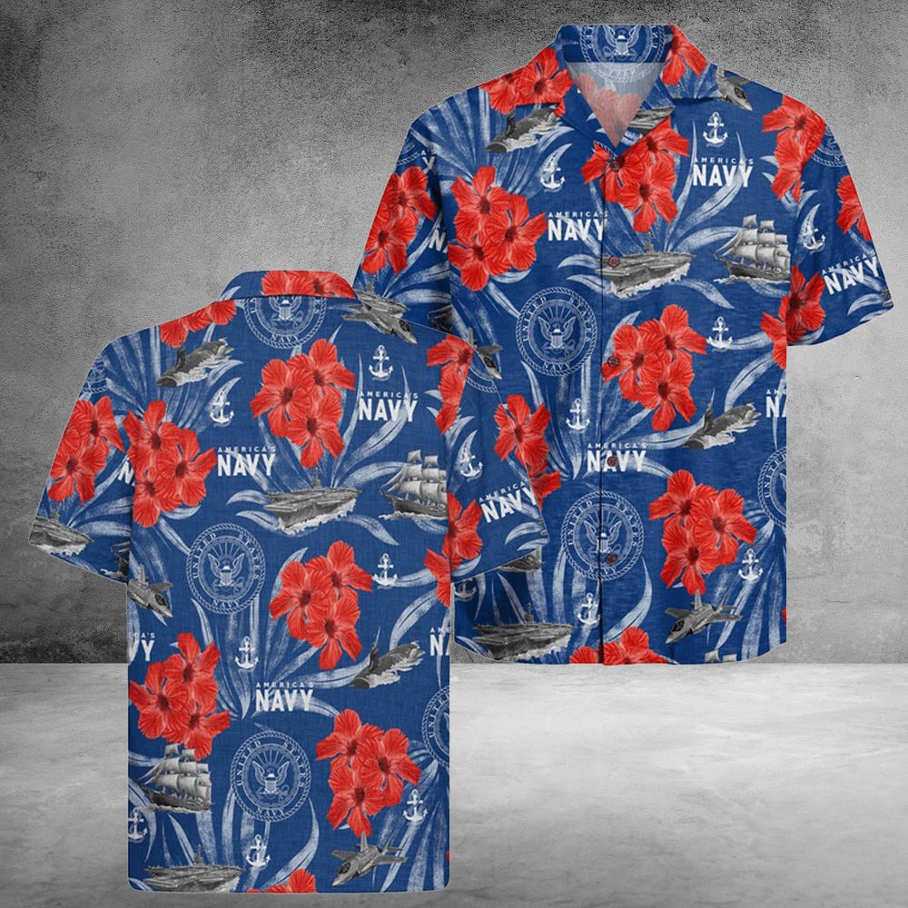 US Navy 250th Years Of Service Hawaiian Shirt United Wings Of Freedom Gifts For Sister