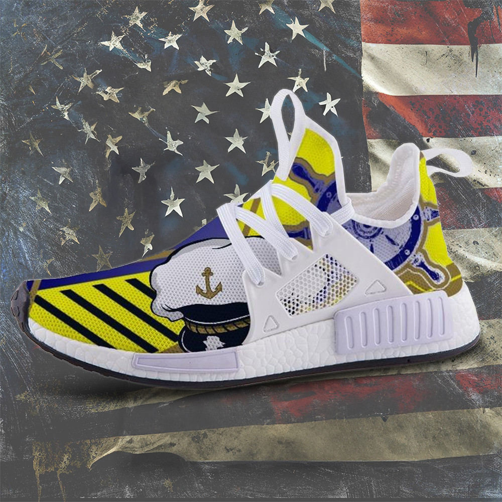 US Navy Anchor Flag Shoes Pride Military USN Sneakers Patriot Merch Gifts For Navy