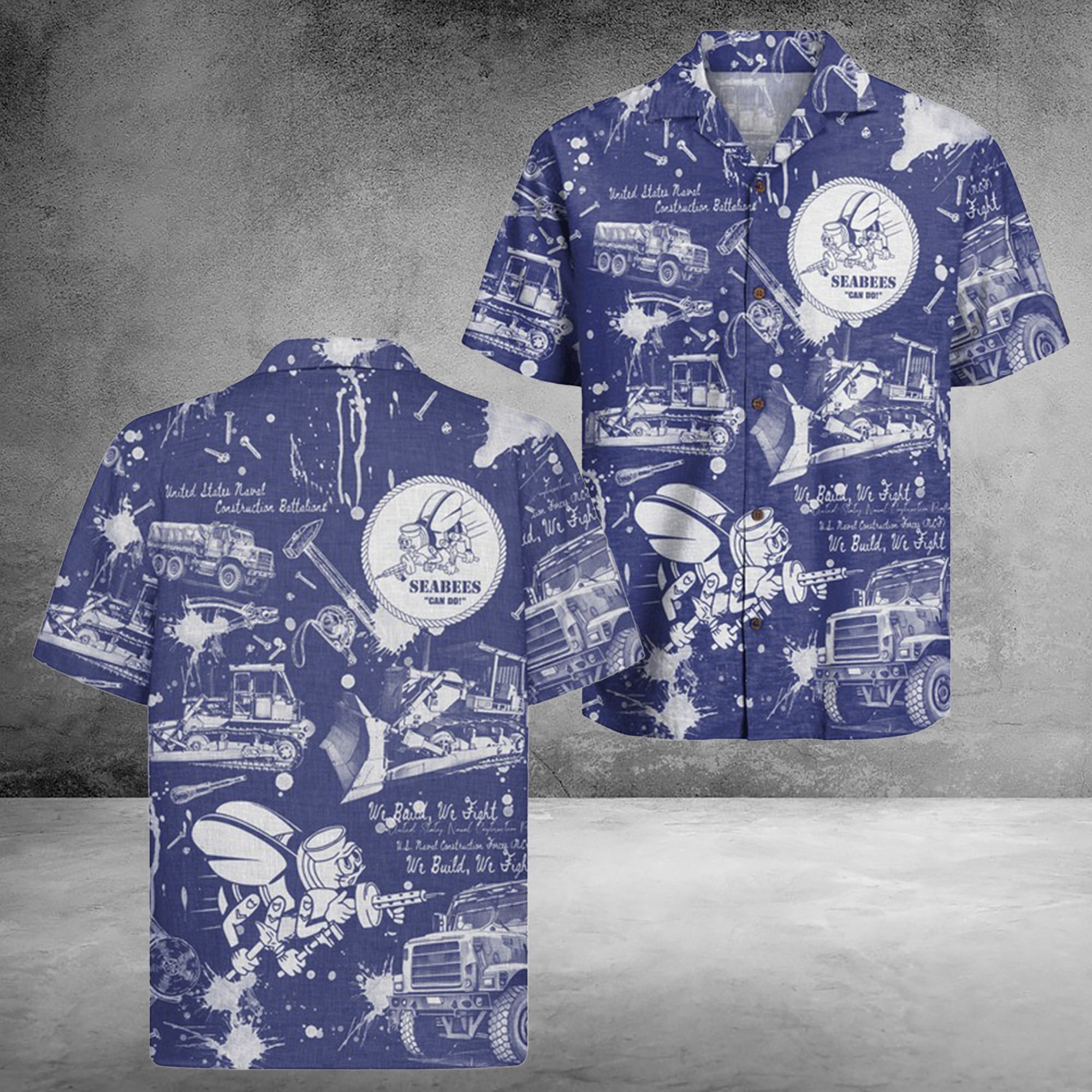 US Navy Seabees 250th Years Of Service Hawaiian Shirt United States Gift For Women