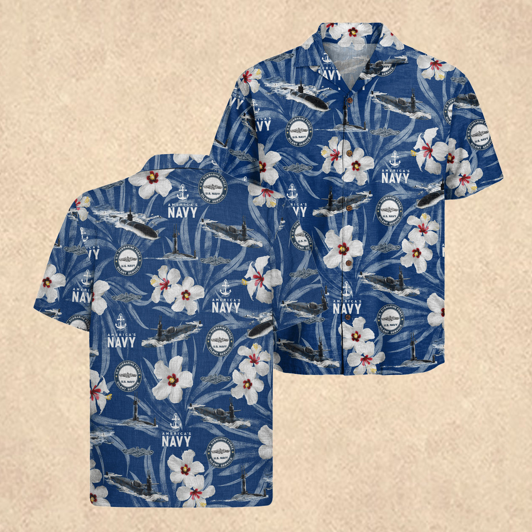US Navy Submarine Hawaiian Shirt 250th Anniversary Gear Patriotic Gift for Submariners