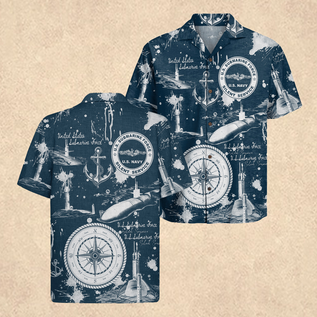 US Navy Submarine Hawaiian Shirt Patriotic Gift Ideas for 250th Anniversary