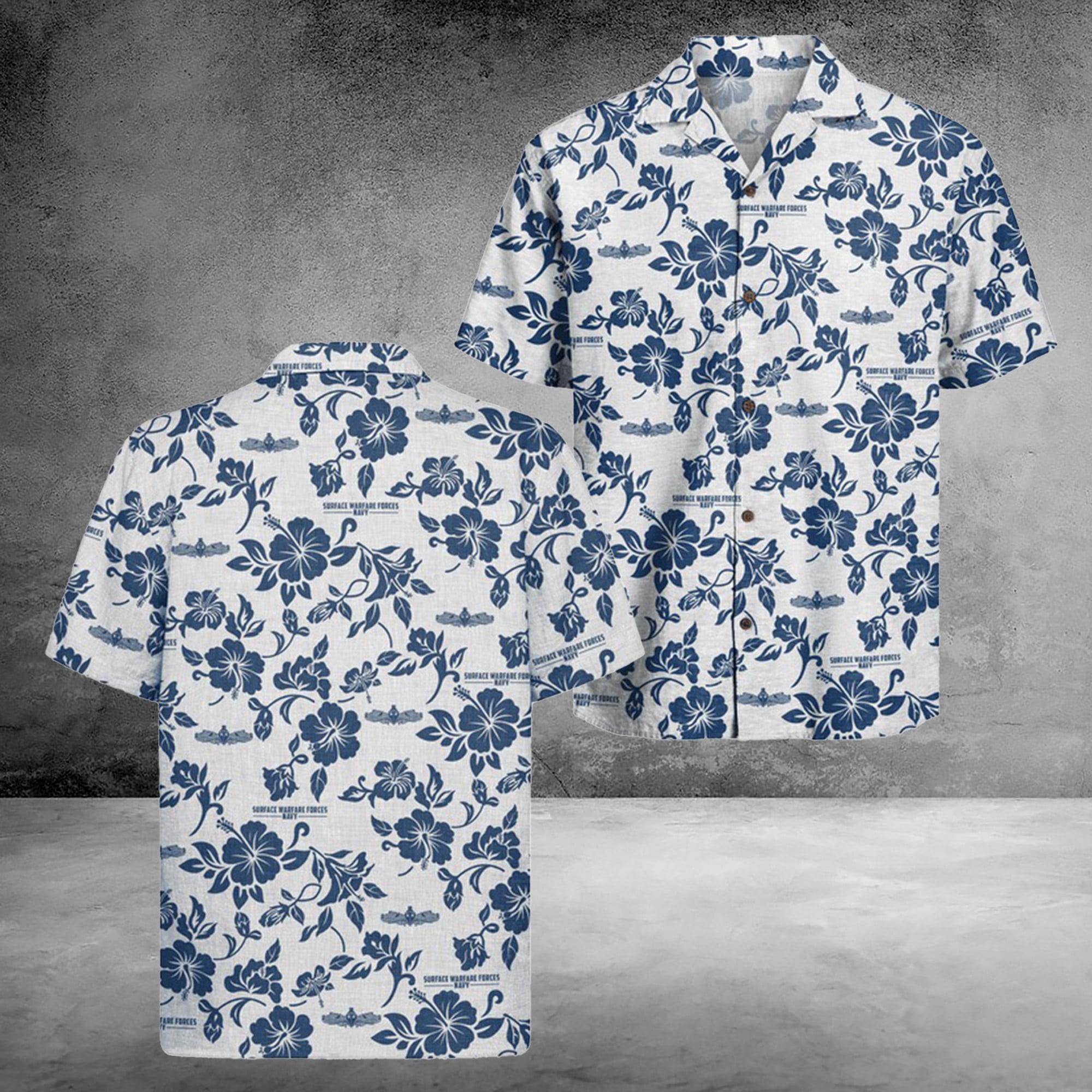 US Navy Surface Warfare Forces 250th Hawaiian Shirt Years of Service Gift For Ideas Women
