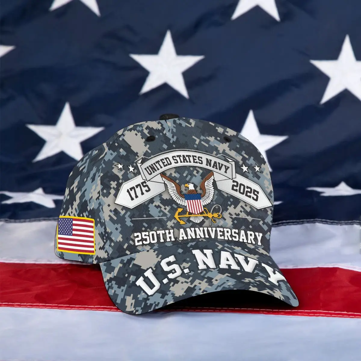 US Navy Veteran Hat 250 Years Anniversary 1775 2025 Proud Veteran Cap Gifts For Patriots