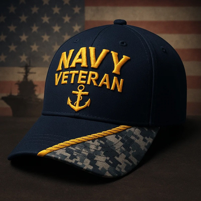 US Navy Veteran Hat United States Veterans Day Idea Gifts Clothing