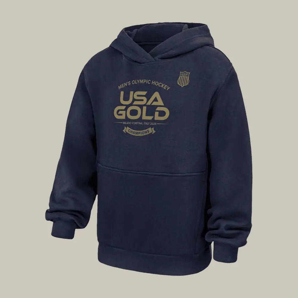 US Olympic Men's Team Championship Hoodie USA Gold Milano Cortina 2026 Winter Olympic Apparel