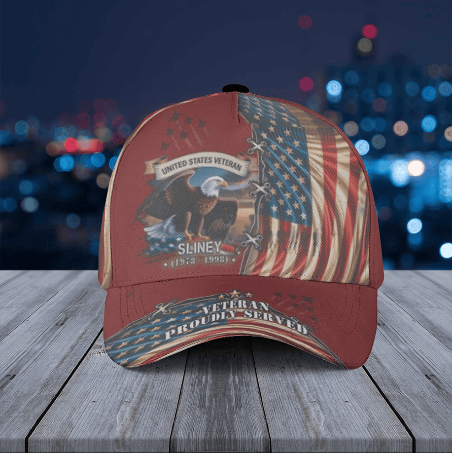 US Veteran Hat Veteran Proud Served Baseball Cap Military Honor Merch Gifts For Patriots