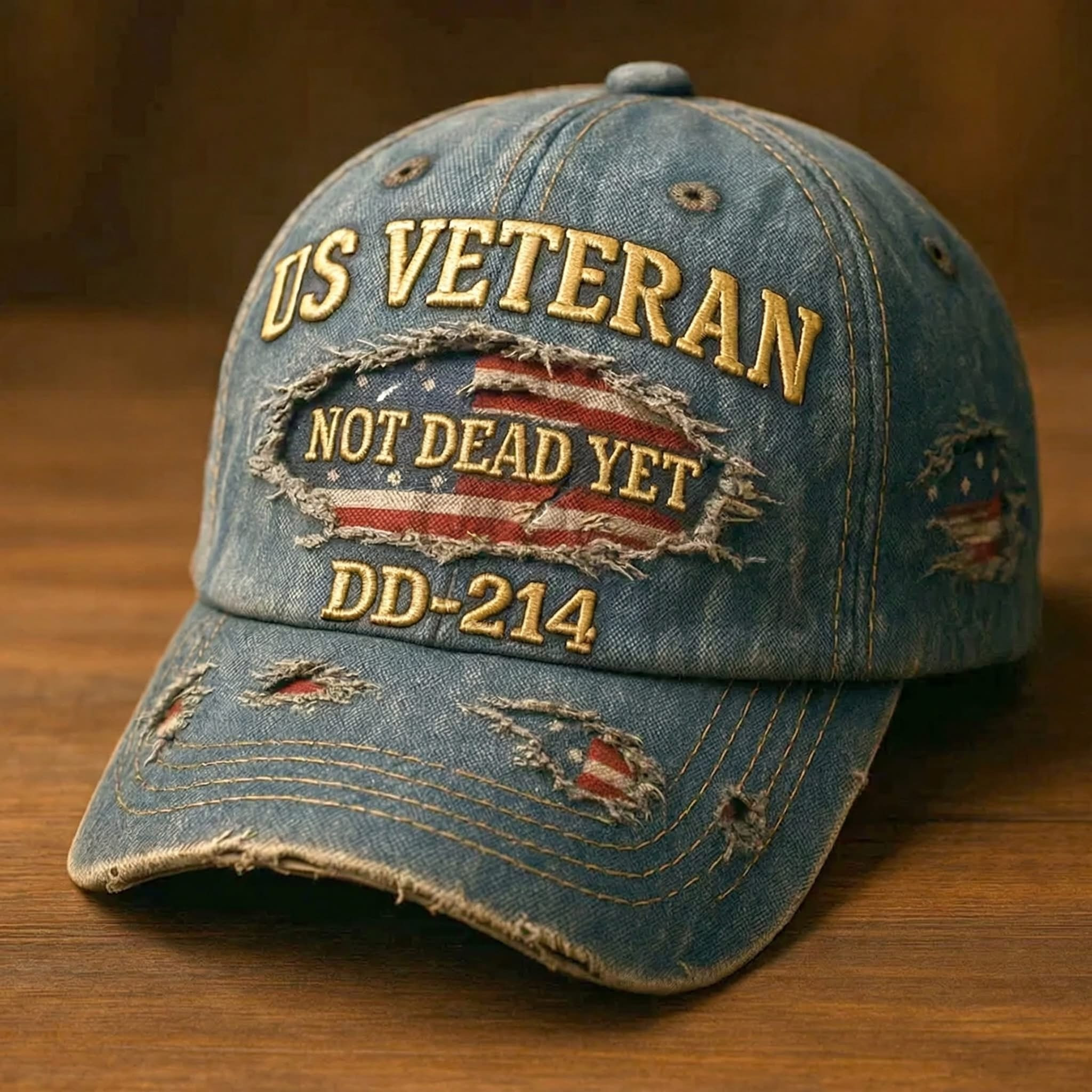 US Veteran Not Dead Yet Hat Proud DD-214 Merchandise Gifts For Men US Veteran Not Dead Yet Hat Proud DD-214 Merchandise Gifts For Men - Image 1