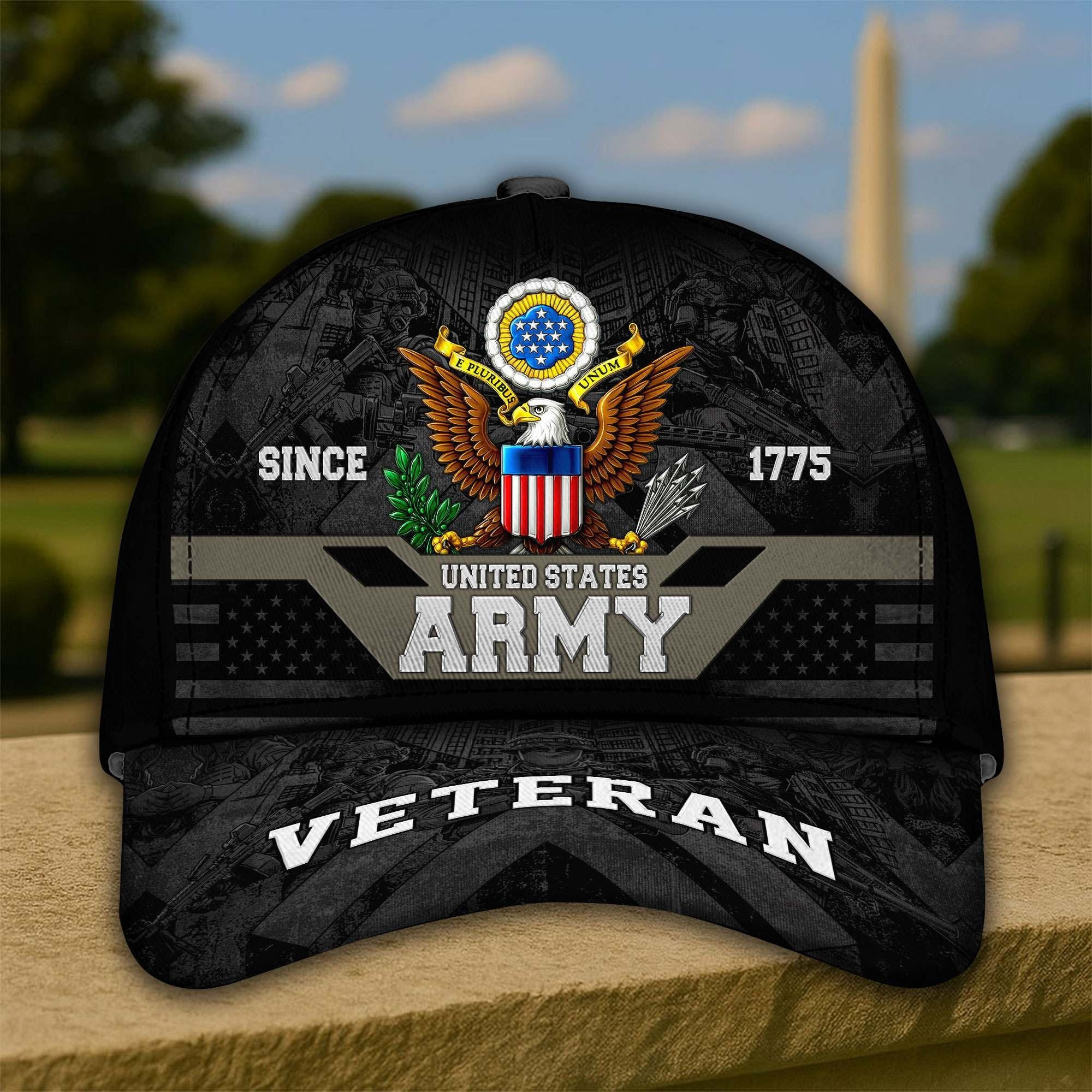 US Veterans Baseball Hats Bald Eagle Graphic Gifts on Veterans Day
