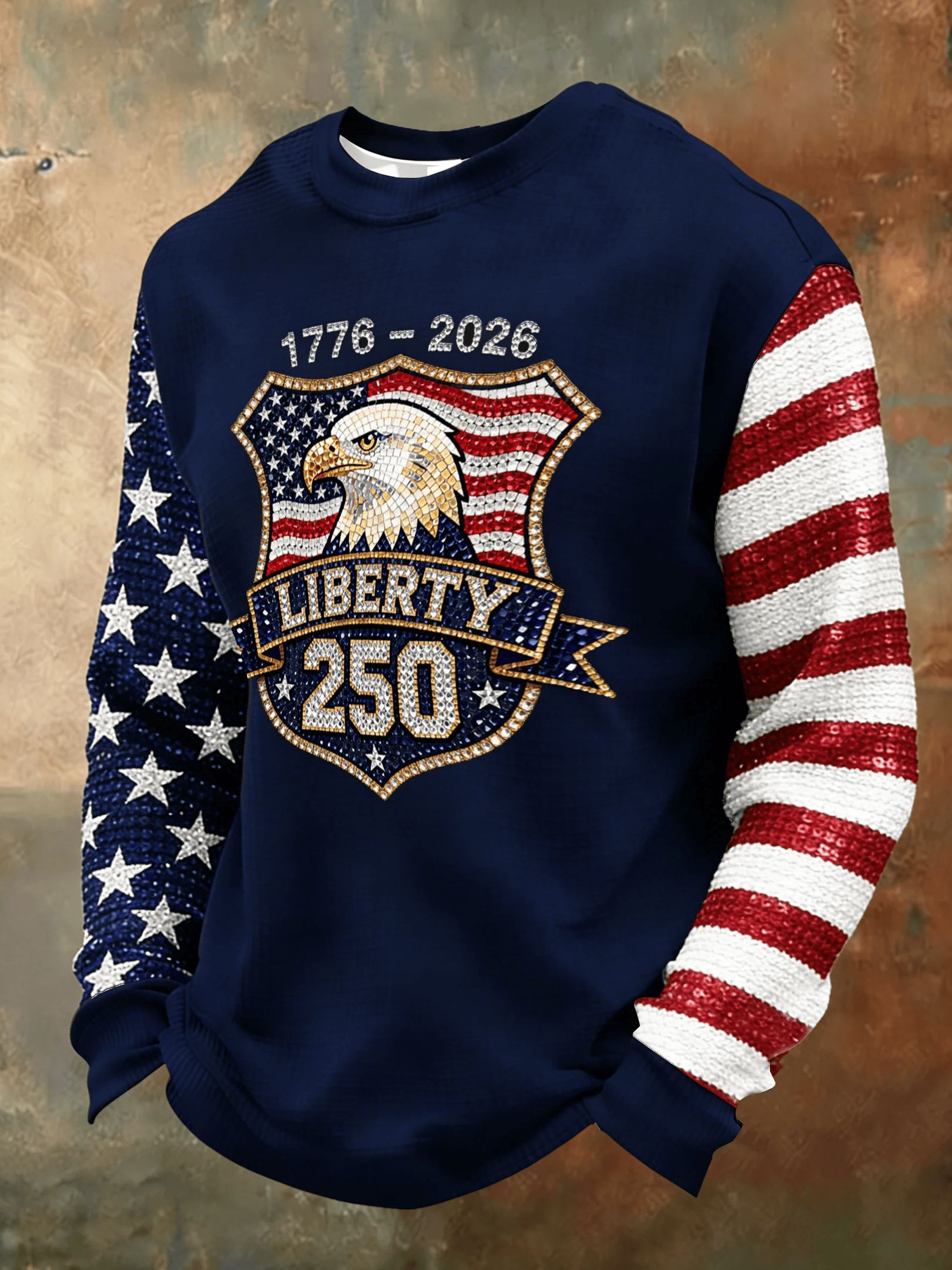 USA 1776 2026 Liberty 250 Long Sleeve Shirt Fourth Of July Apparel Patriotic Birthday Gifts