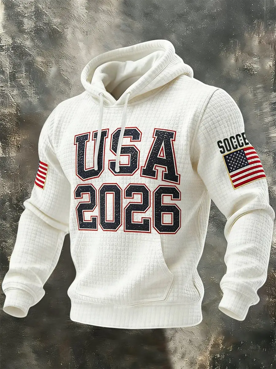 USA 2026 World Cup Merch American Flag Hoodie USA Soccer Team Merch Best Fan Gear