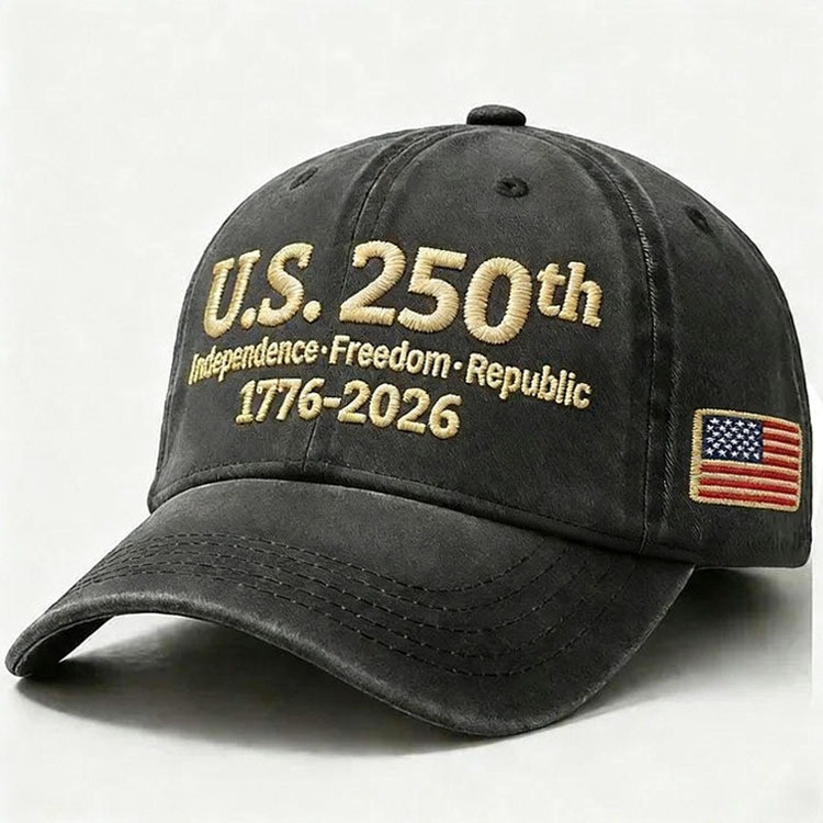 USA 250 Anniversary Embroidery Baseball Cap 1776 2026 Patriotic Hat Best Gift For USA Fans USA 250 Anniversary Embroidery Baseball Cap 1776 2026 Patriotic Hat Best Gift For USA Fans - Image 1