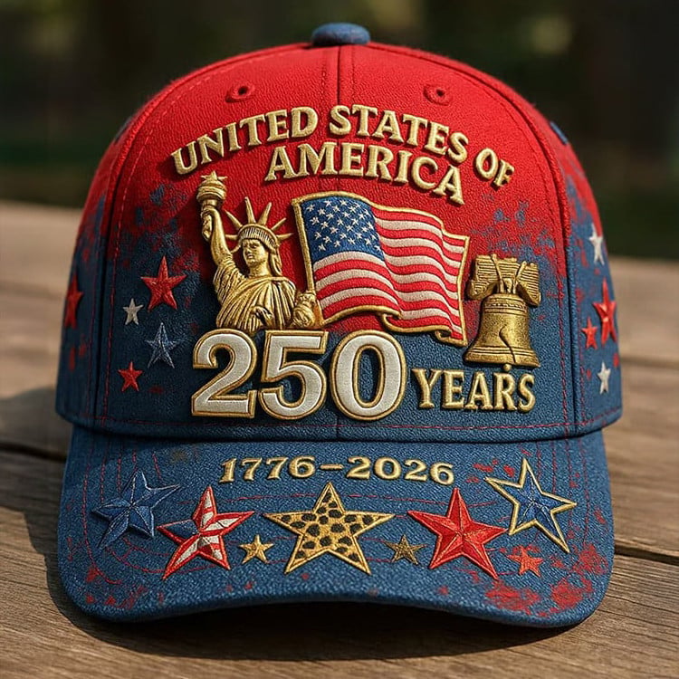 USA 250 Years 1776 2026 Patriotic Hat Statue Of Liberty Baseball Cap Gift For July 4th USA 250 Years 1776 2026 Patriotic Hat Statue Of Liberty Baseball Cap Gift For July 4th - Image 1