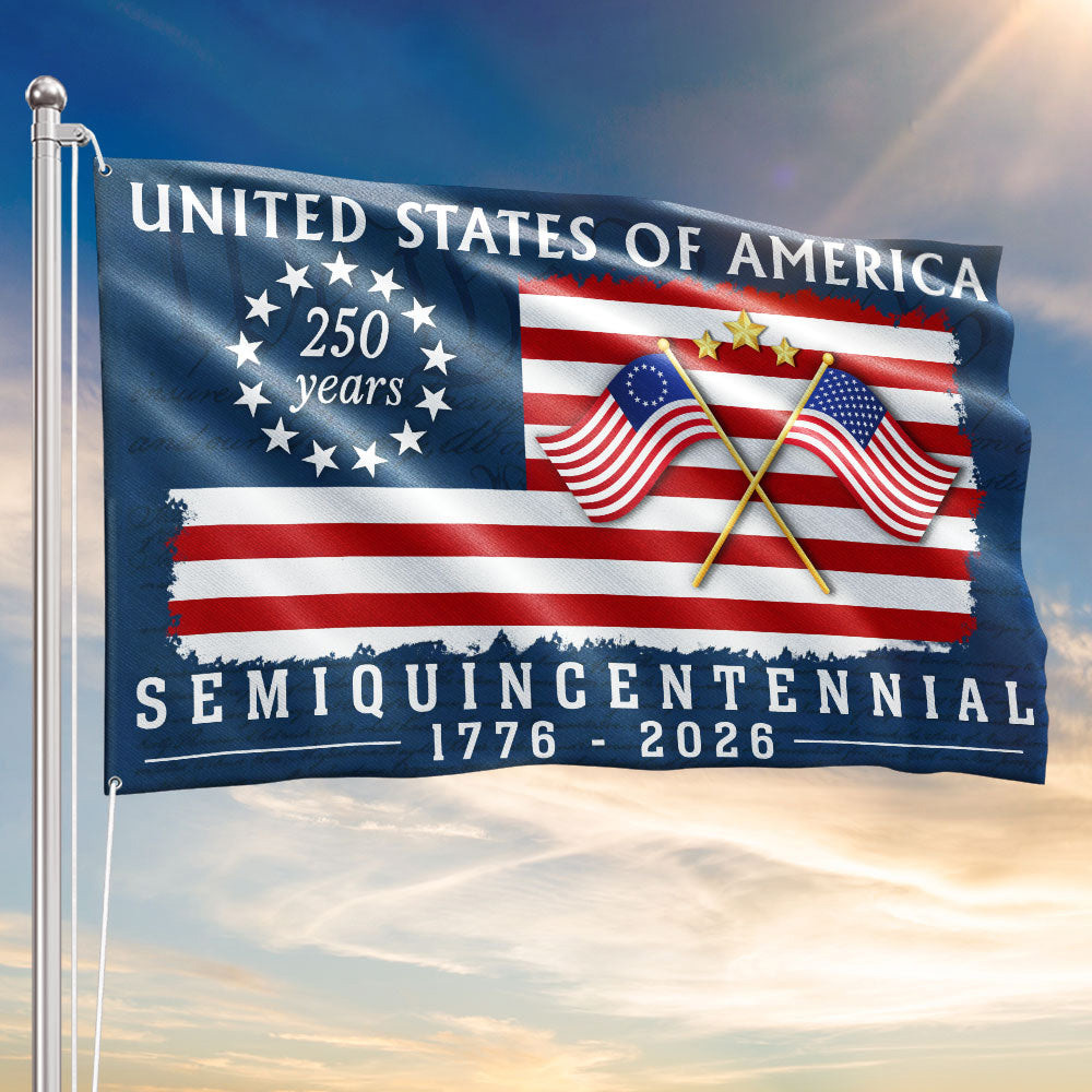 USA 250 Years 1776 2026 Semiquincentennial Flag Independence Day 2026 Flag Gift For Patriots USA 250 Years 1776 2026 Semiquincentennial Flag Independence Day 2026 Flag Gift For Patriots - Image 1