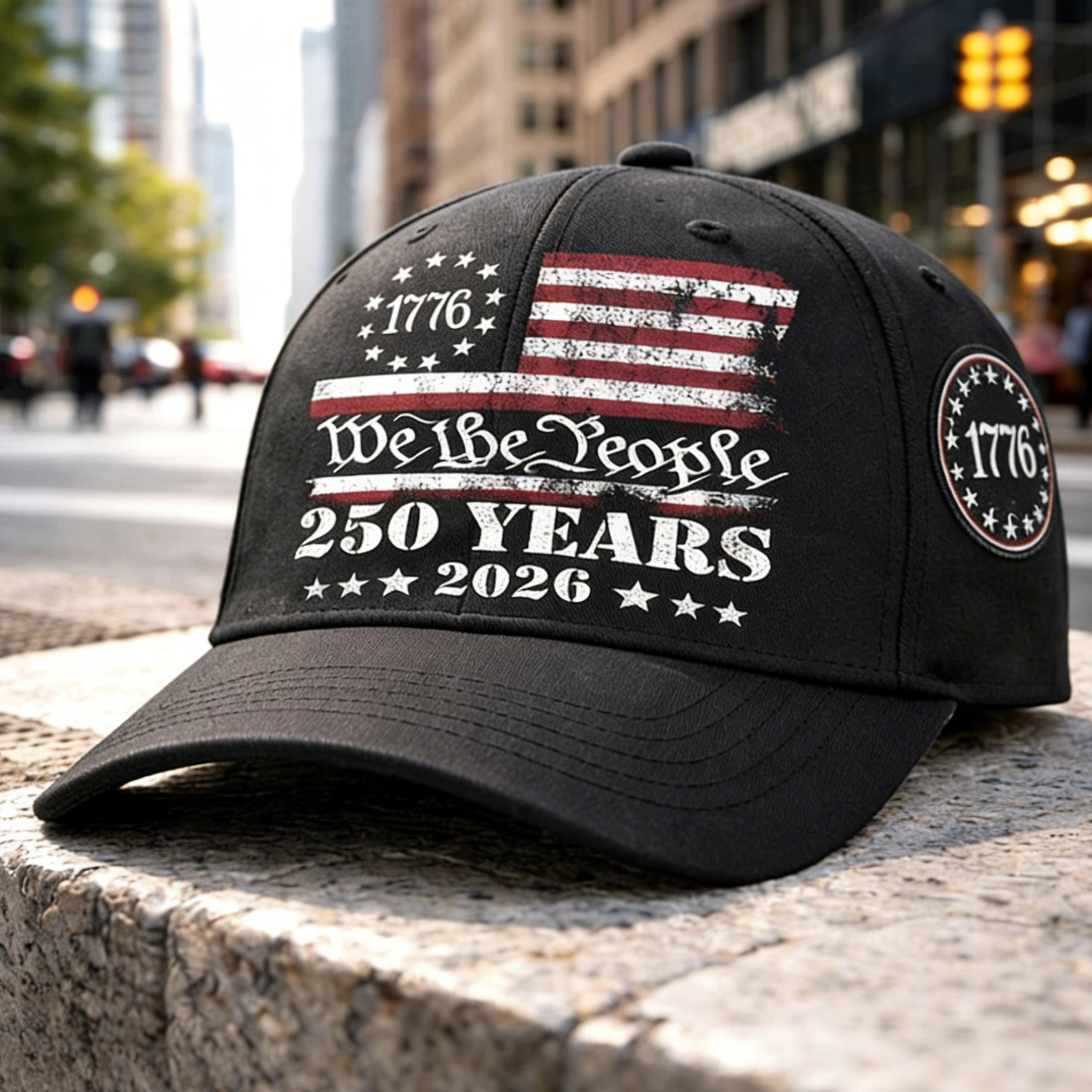 USA 250 Years 1776 2026 We The People Hat America's Birthday Baseball Cap USA 250 Years 1776 2026 We The People Hat America's Birthday Baseball Cap - Image 1