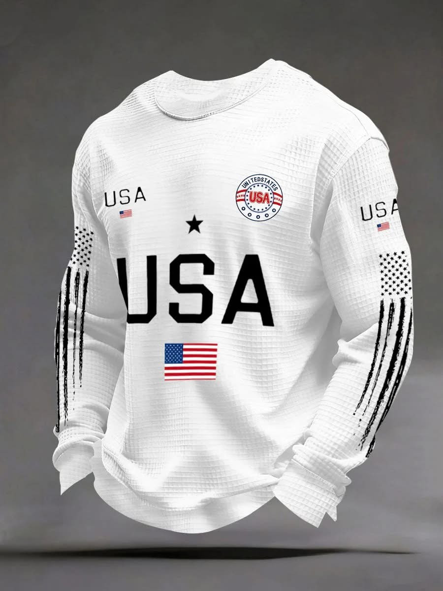 USA 250 Years Anniversary Long Sleeve Shirt Mens Patriotic Clothing Best Gifts For Him USA 250 Years Anniversary Long Sleeve Shirt Mens Patriotic Clothing Best Gifts For Him - Image 1