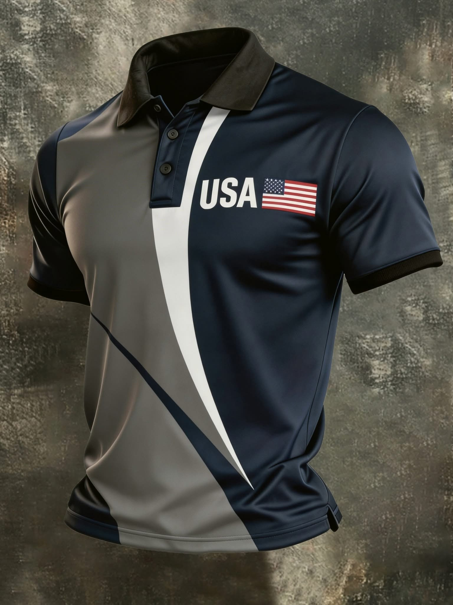 USA 250 Years Of Freedom Polo Shirt Men's Patriotic Clothing 4th Of July Gifts For Dad