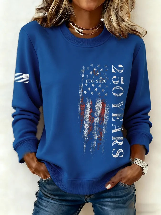 USA 250 Years of Freedom Sweatshirt America Birthday 1776 2026 Clothing Patriotic Gift