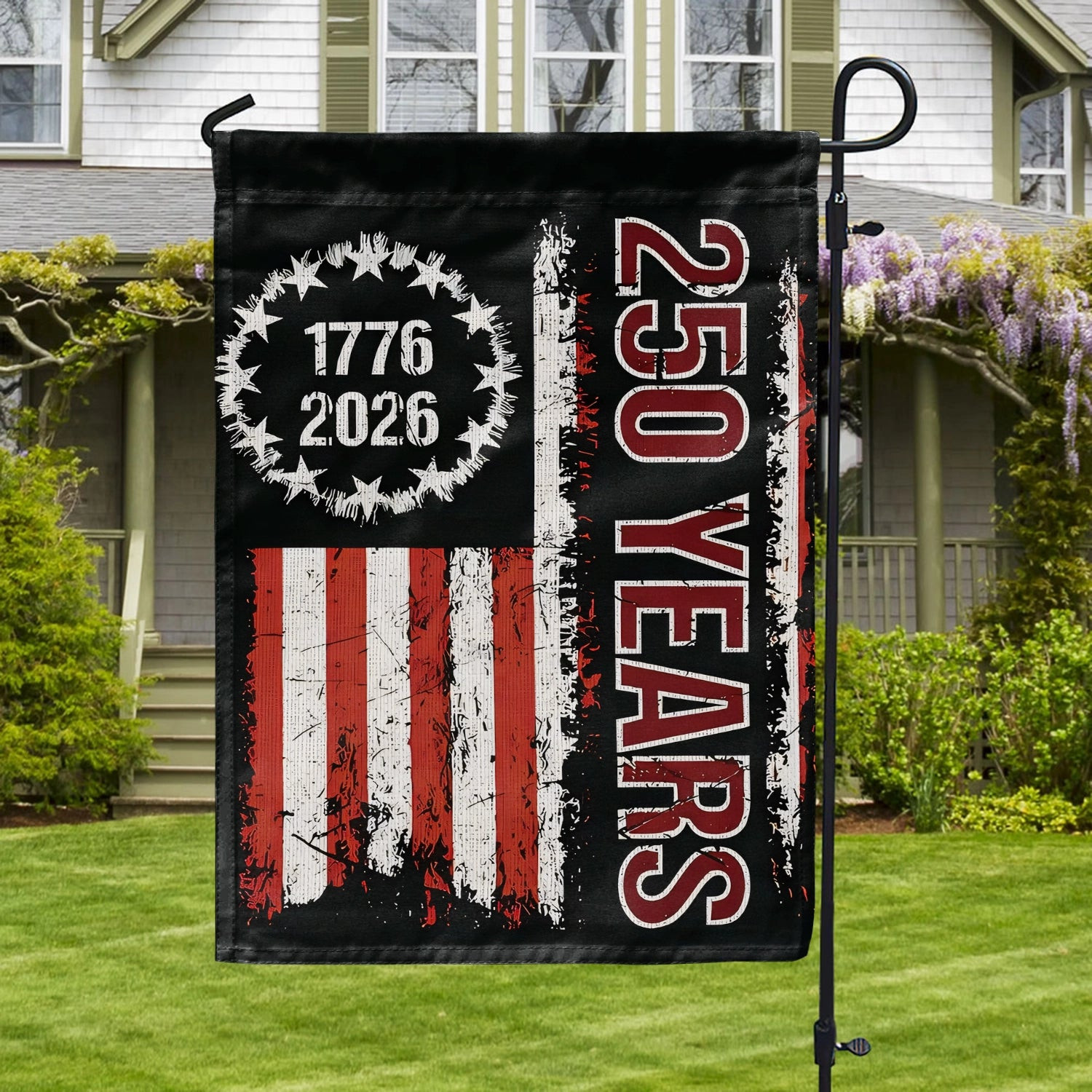 USA 250 Years Strong Flag Liberty Was Earned Holiday Home Decorations