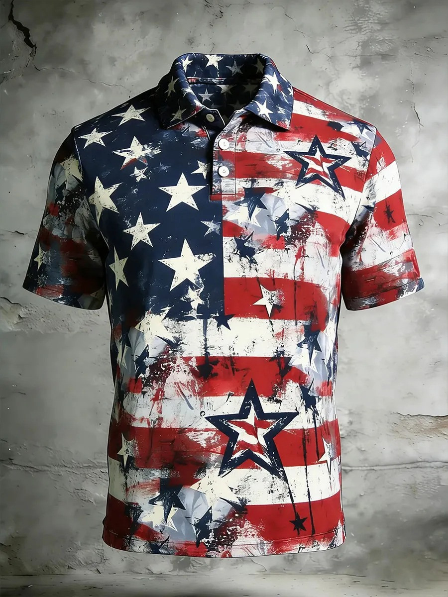 USA 250 Years Strong Polo Shirt July 4 Apparel Patriotic Gifts For Brother