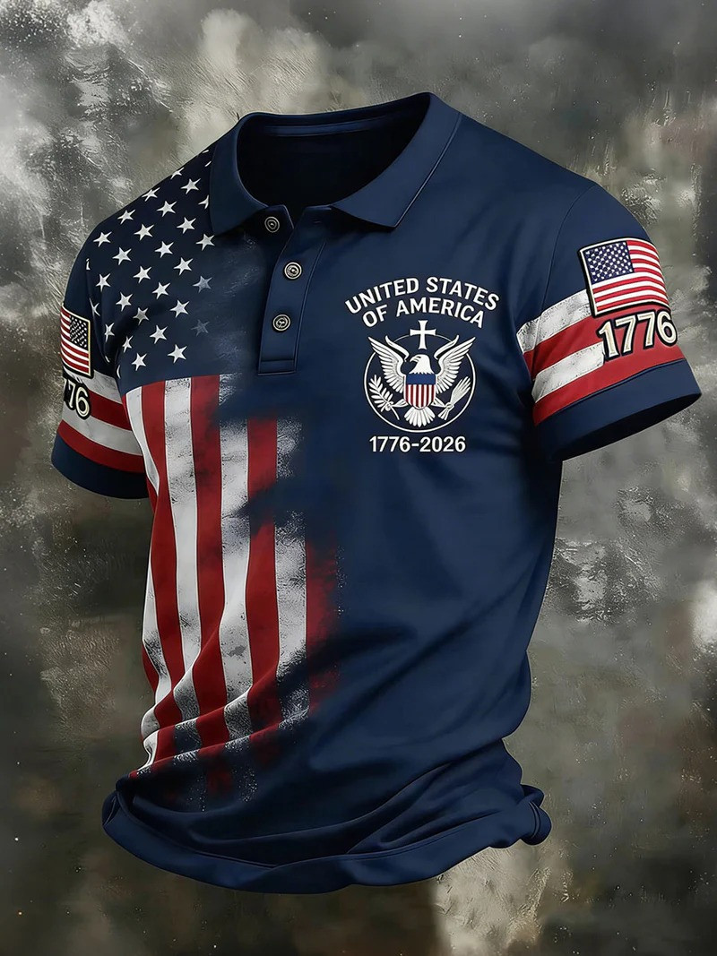 USA 250 Years T-Shirt 1776 2026 American Flag Tee Patriotic Eagle Shirt Gift for Patriotic