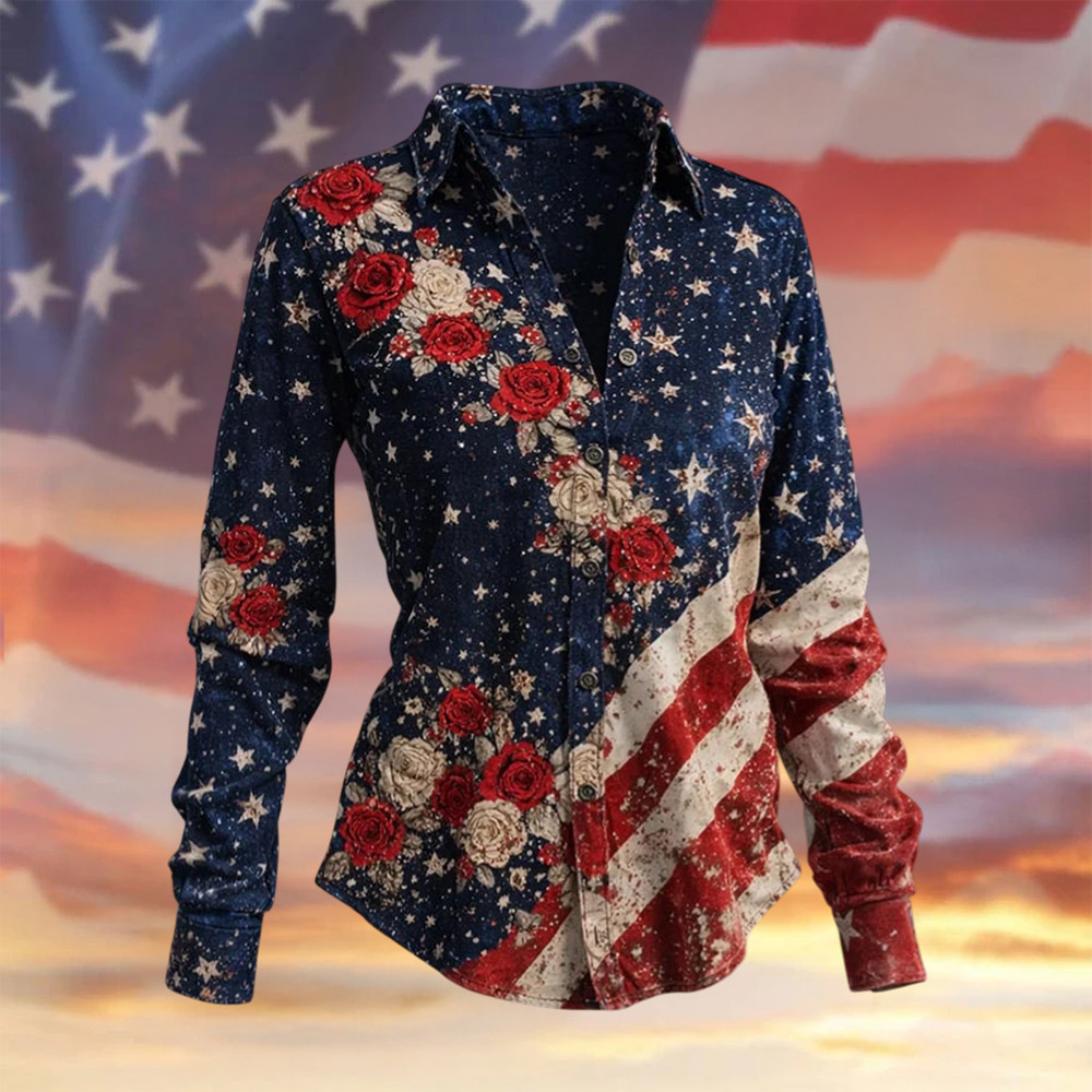 USA 250Th Anniversary 1776 2026 Button Long Sleeve Shirt Independence Day 2026 Merch Wife Gift