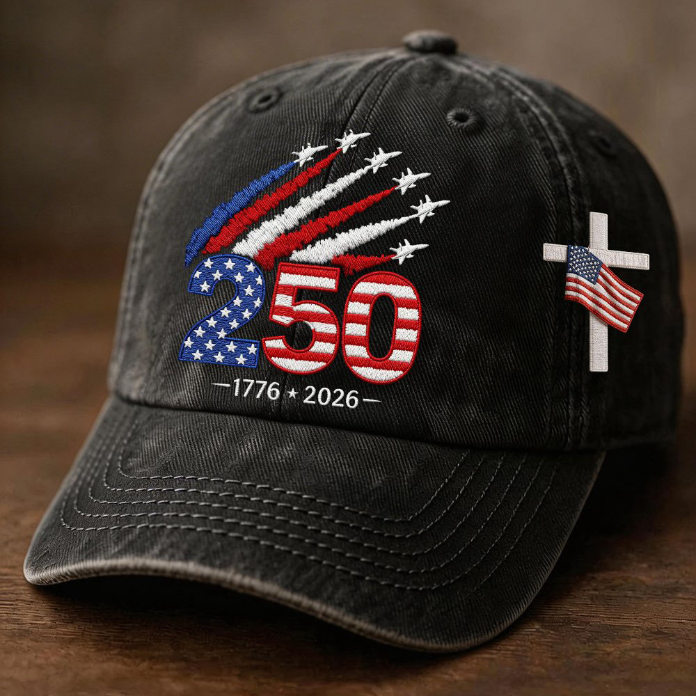 USA 250th Anniversary 1776 2026 Faith Hat Independence Day 2026 Baseball Cap USA 250th Anniversary 1776 2026 Faith Hat Independence Day 2026 Baseball Cap - Image 1