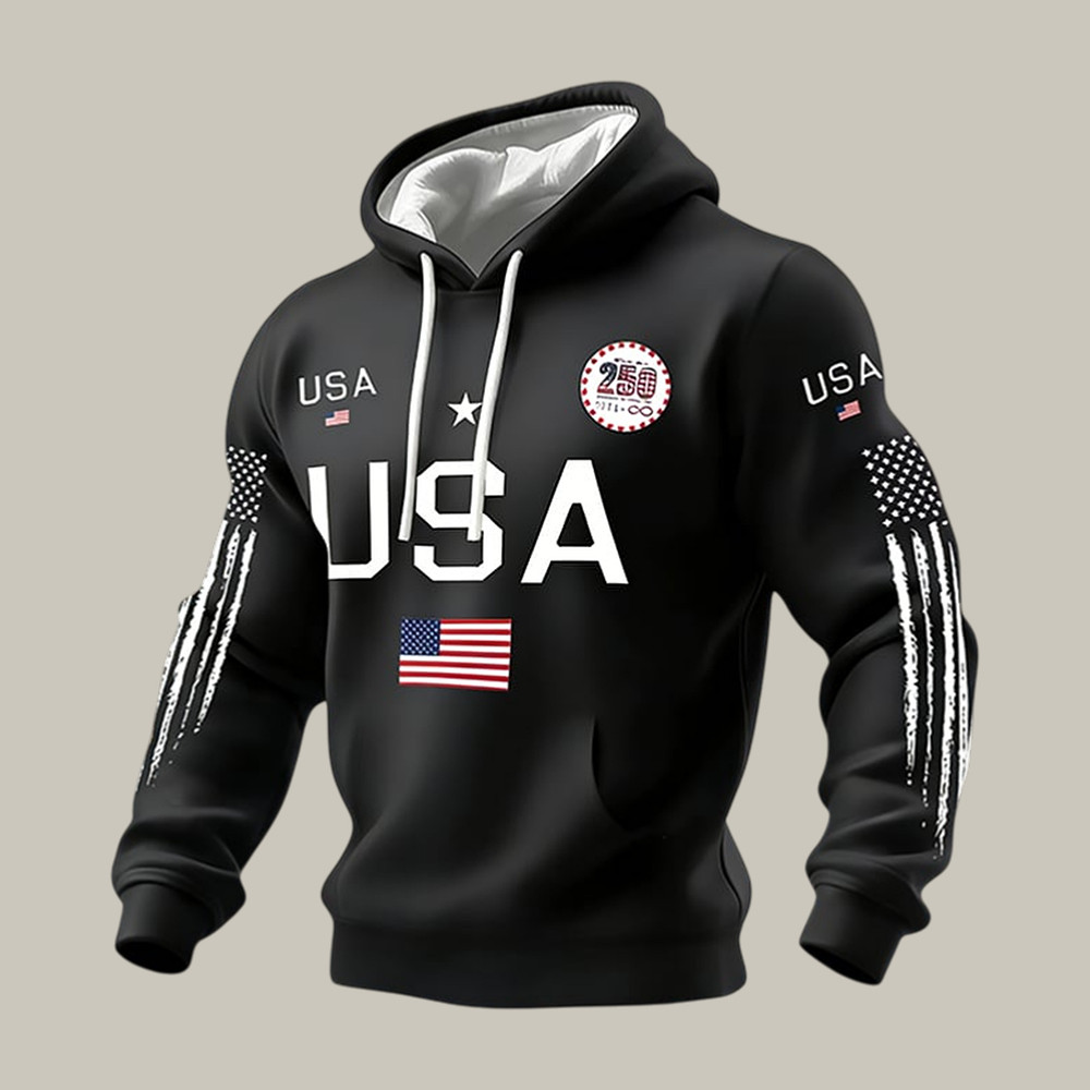 USA 250th Anniversary 1776 2026 Hoodie July 4 Apparel Patriotic Gift Idea