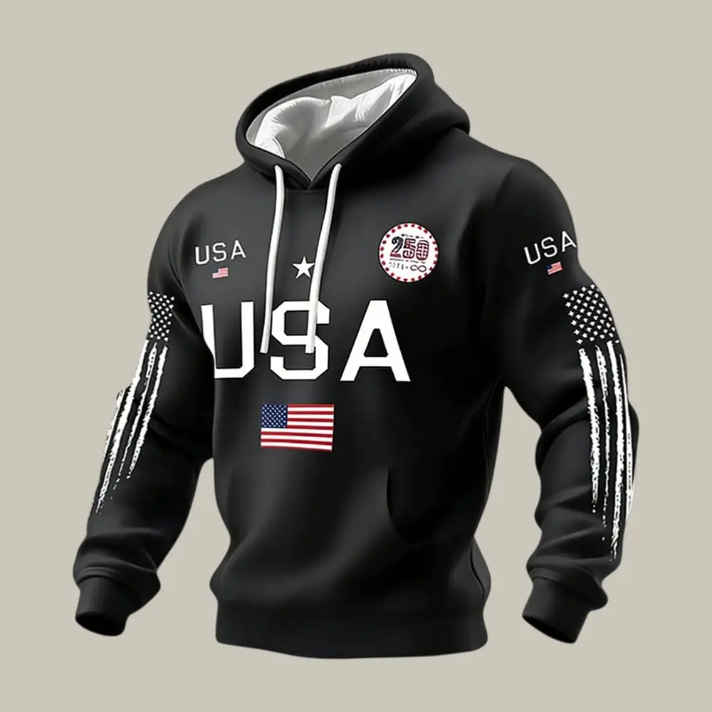 USA 250th Anniversary 1776 2026 Hoodie July 4 Apparel Patriotic Gift Idea