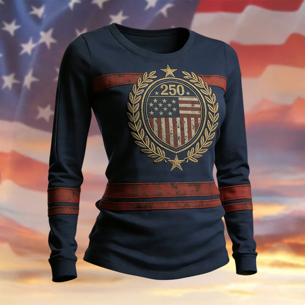 USA 250Th Anniversary 1776 2026 Long Sleeve Shirt Independence Day 2026 Clothing USA 250Th Anniversary 1776 2026 Long Sleeve Shirt Independence Day 2026 Clothing - Image 1