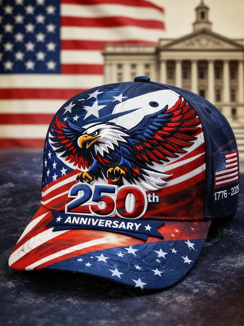 USA 250th Anniversary Baseball Cap Fourth Of July Hat Gift Ideas For Son