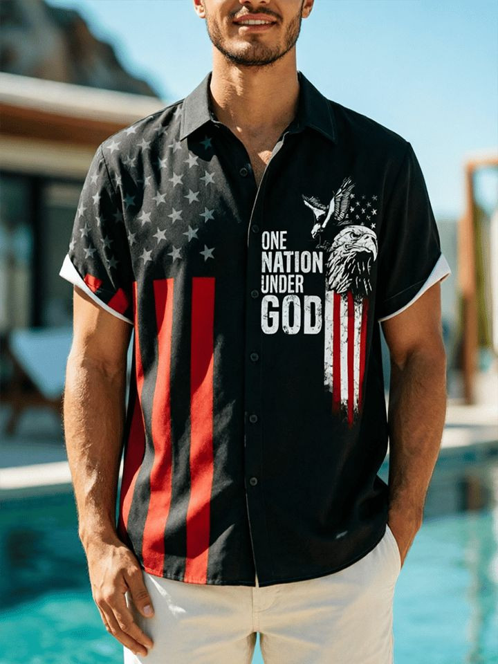 USA 250Th Anniversary Button Shirt Fourth Of July Presents Apparel Brother Gift