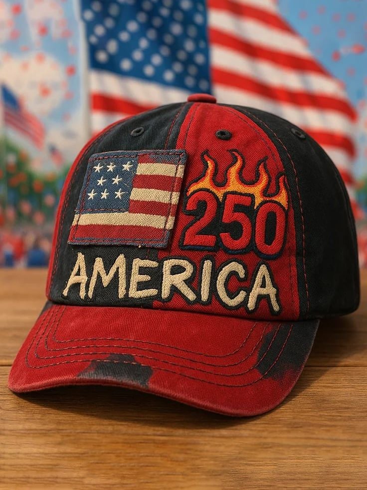 USA 250th Anniversary Dad Hat USA 250 Years Of Freedom Ball Cap Father's Day Gift Ideas