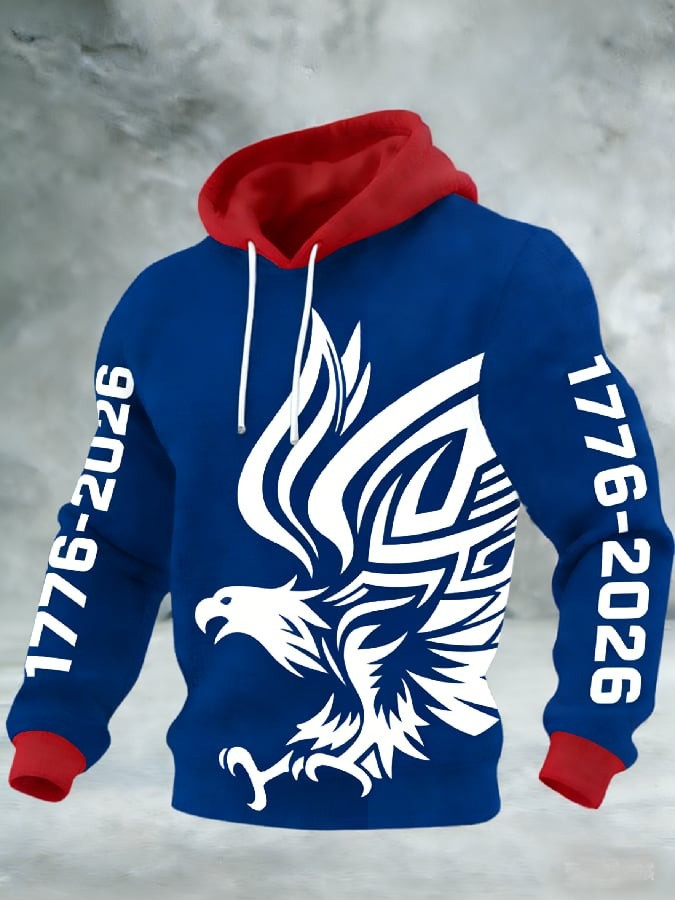USA 250th Anniversary Eagle Hoodie 1776 2026 Patriotic White Red Blue Merch Gift Ideas USA 250th Anniversary Eagle Hoodie 1776 2026 Patriotic White Red Blue Merch Gift Ideas - Image 1