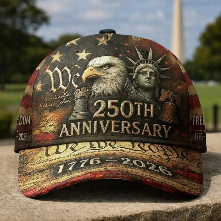 USA 250th Anniversary Hat 1776 2026 Freedom American Proud Baseball Cap Patriotic Gifts