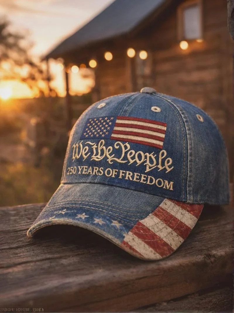USA 250th Anniversary Hat We The People 250 Years Of Freedom Baseball Cap 2026 Patriotic Merch