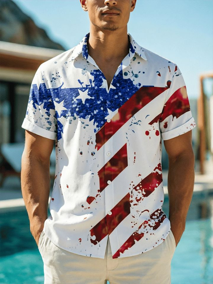 USA 250Th Anniversary Hawaiian Shirt America Land Of The Free Apparel Gifts For Your Brother
