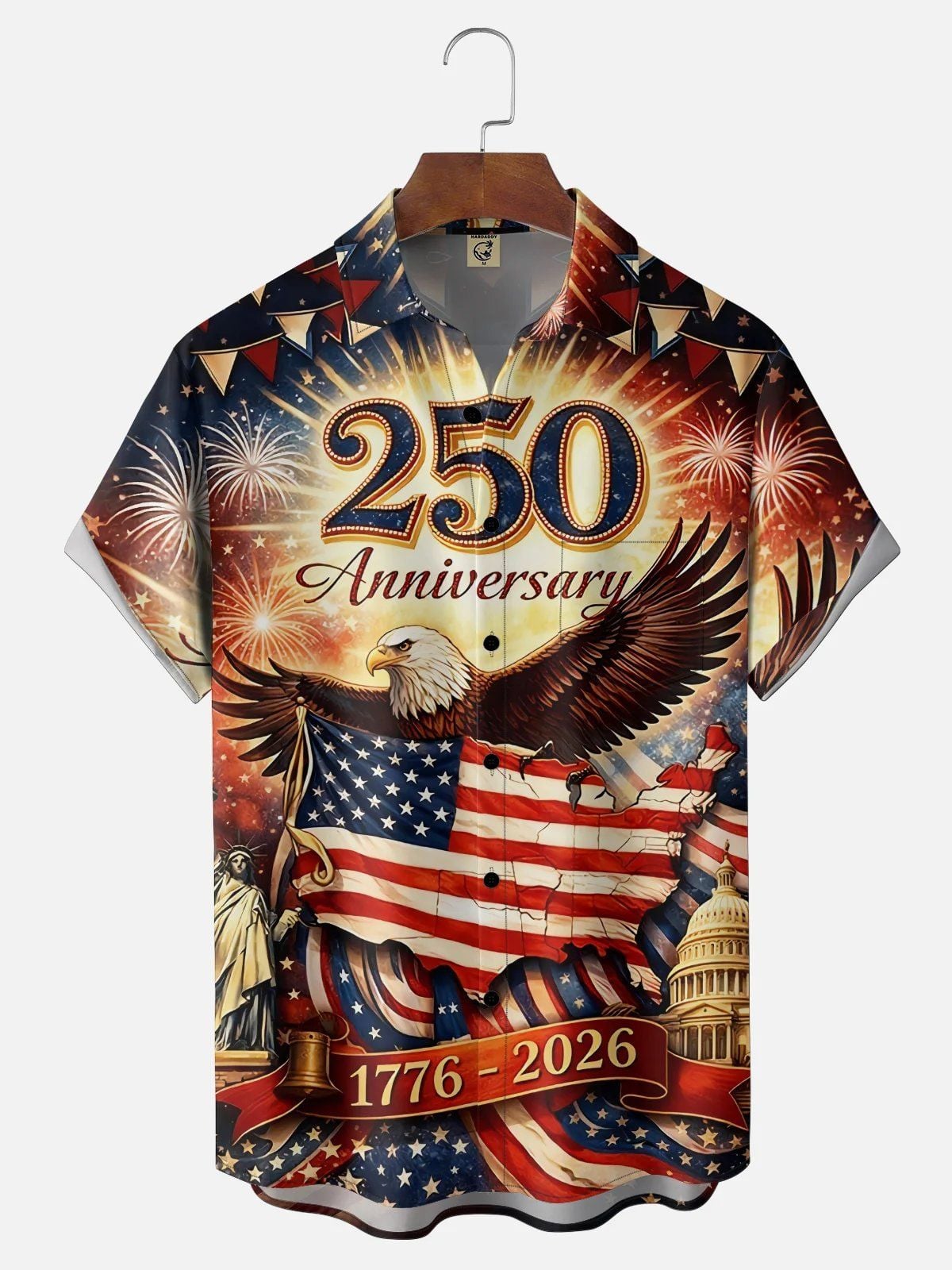 USA 250Th Anniversary Hawaiian Shirt USA 250 Years Of Freedom Clothes Father’s Day Gift Ideas