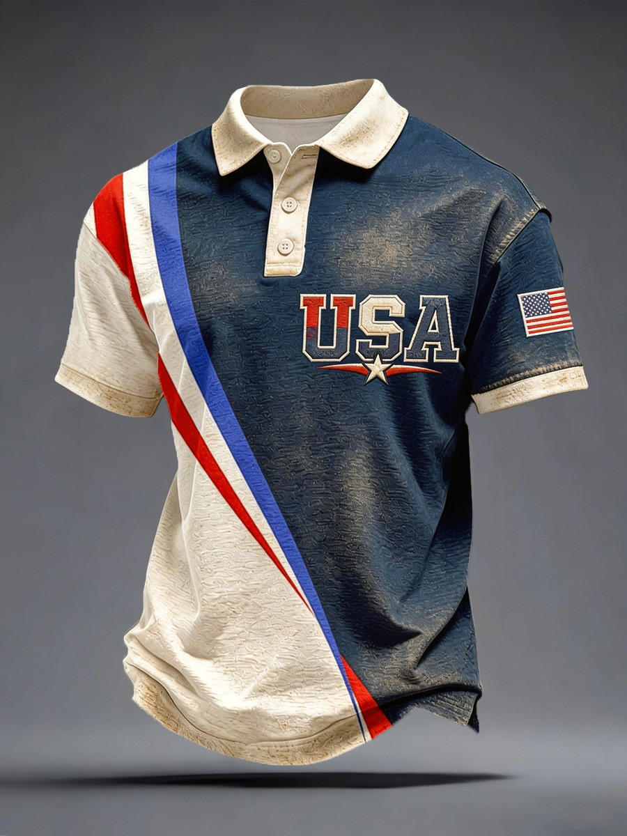 USA 250Th Anniversary Polo Shirt 4Th Of July Clothes Patriotic Gifts For Brother