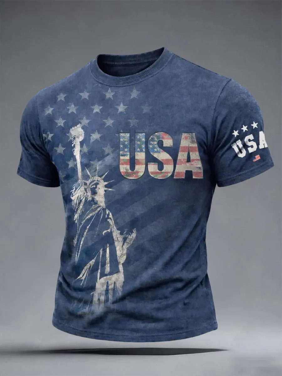 USA 250Th Anniversary T-Shirt Fourth Of July Clothes Apparel Patriotic Gifts For Men