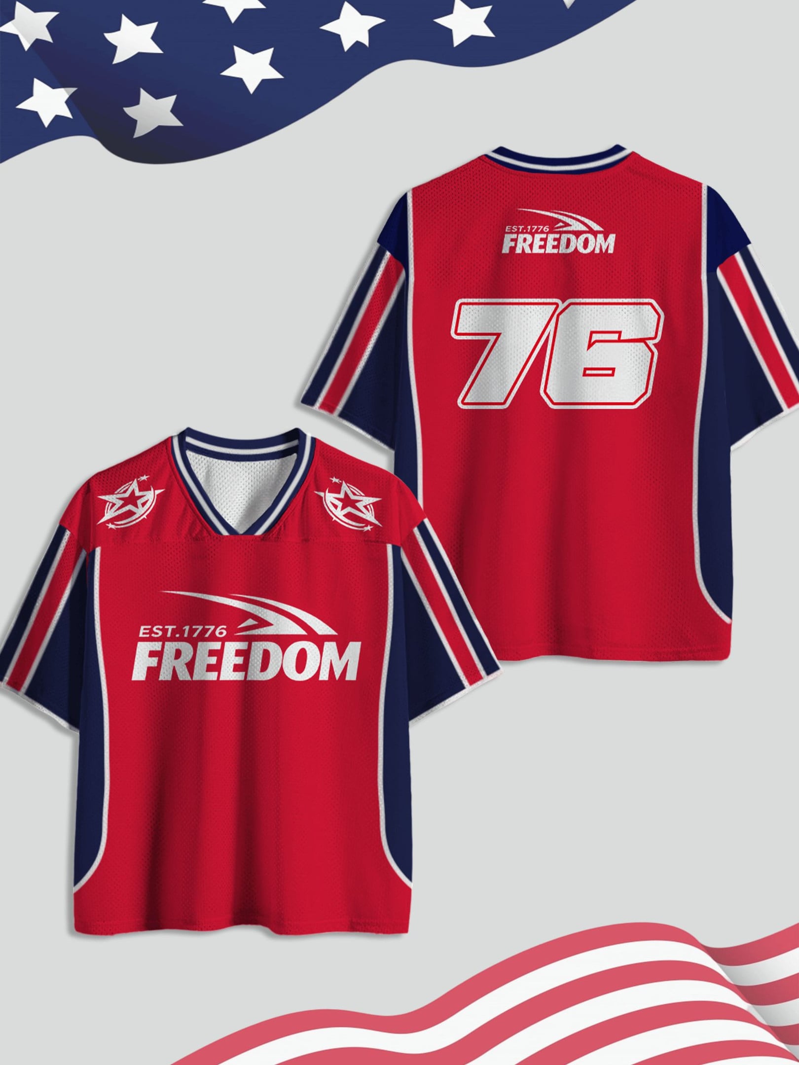 USA 250Th Anniversary V-Neck Jersey USA 250 Years Of Liberty Gifts For Sister In Law