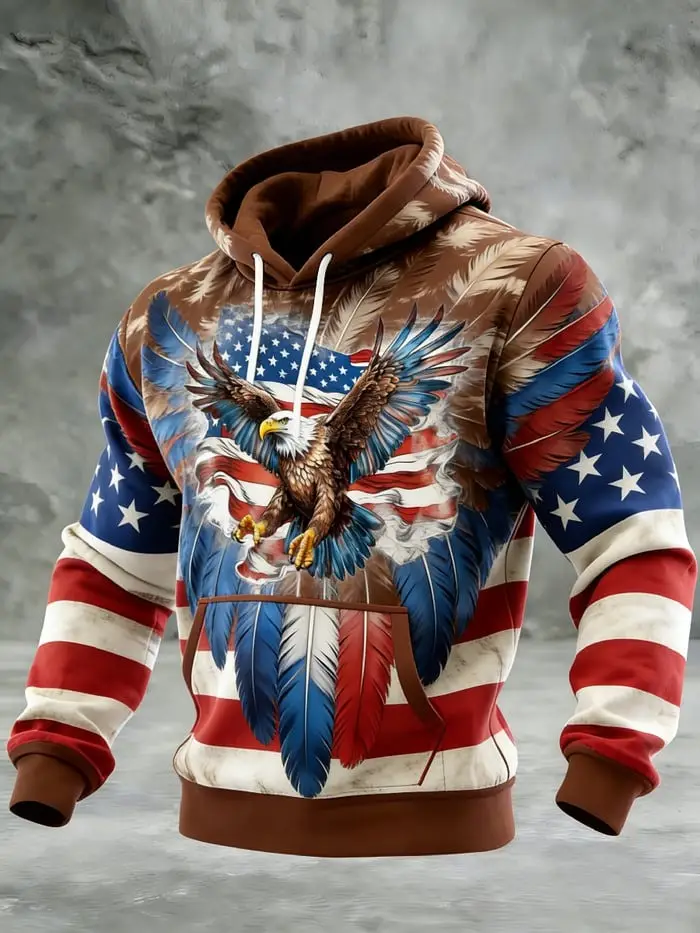USA 250th Anniversary Waffle Hoodie Best 4Th Of July Apparel Patriotic Gifts For Dad