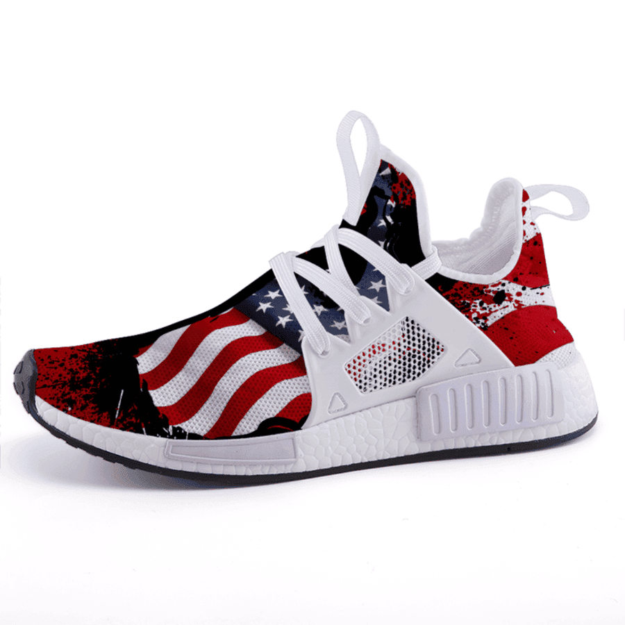 USA American Flag Patriotic Shoes America Patriots Sneakers Patriotic Merchandise Men Women -WearandDecor
