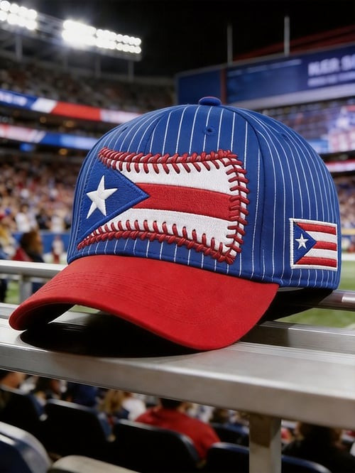 USA Baseball 2026 Puerto Rico Flag Baseball Hat WBC Team USA Idea Present For Husband USA Baseball 2026 Puerto Rico Flag Baseball Hat WBC Team USA Idea Present For Husband - Image 1