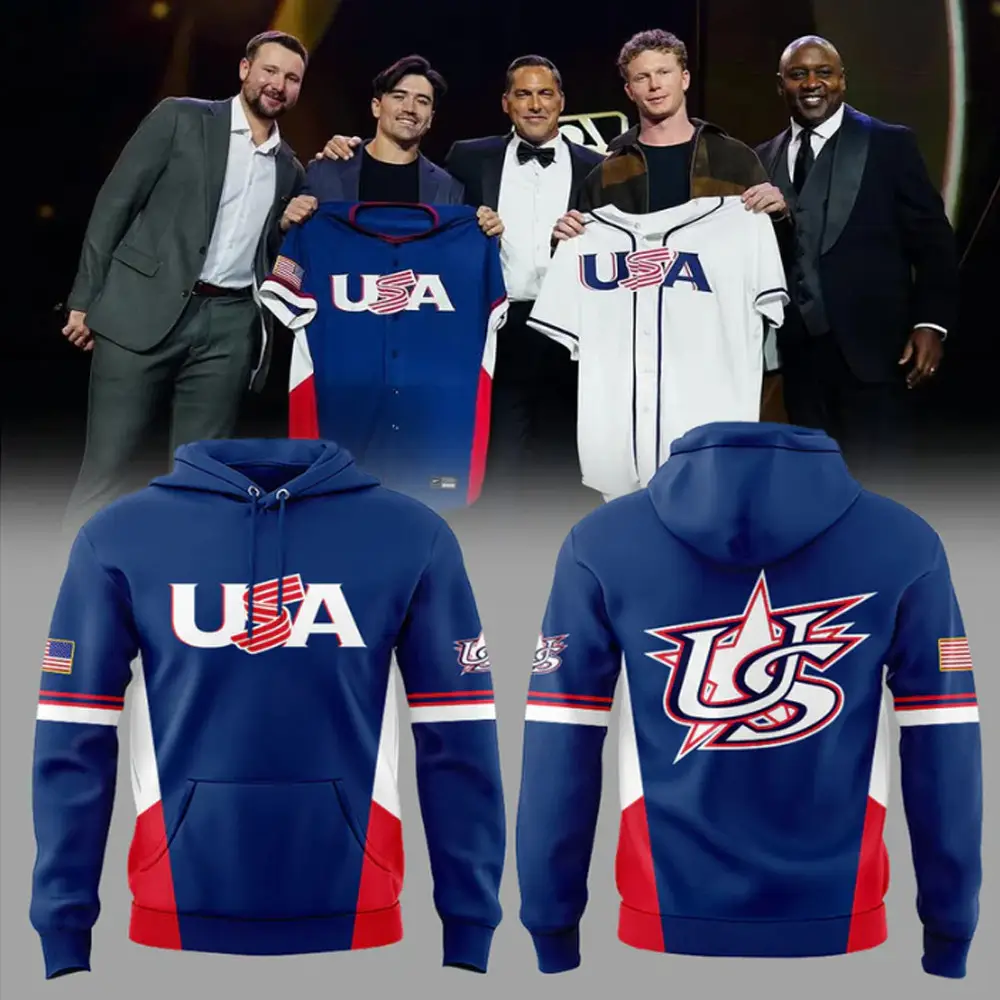 USA Baseball 2026 World Baseball Classic Hoodie WBC Merch for Team USA
