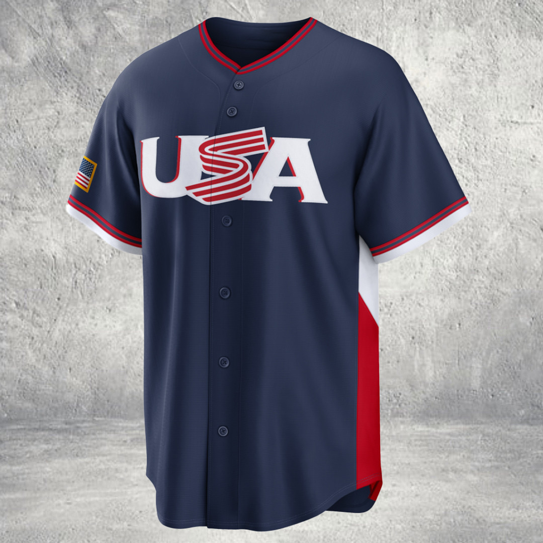 USA Baseball 2026 World Baseball Classic Road Stadium Jersey WBC 2026 Team USA Outfit