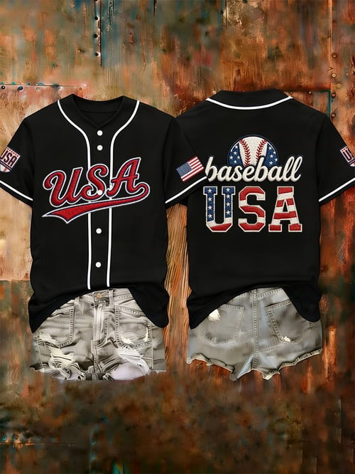 USA Baseball Jersey Shirt USA Flag WBC 2026 Apparel Gift For American Sports Lovers