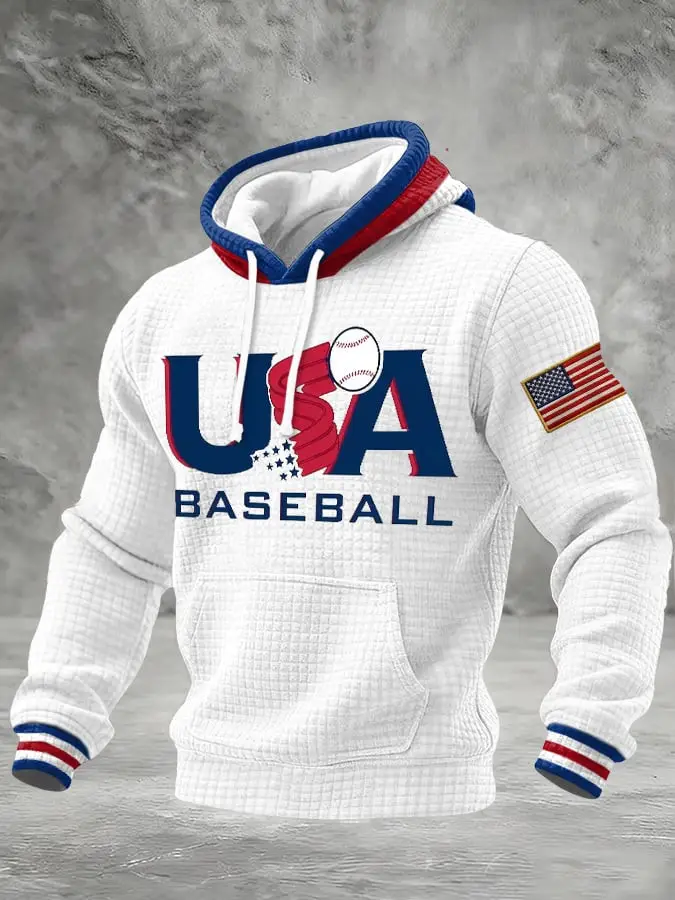 USA Baseball Merch Hoodie USA WBC 2026 Men's Clothing Gift for Dad